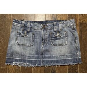 Piama Denim/Jean Mini Skirt Women's Size 11 Juniors W34xL11 Blue Cute